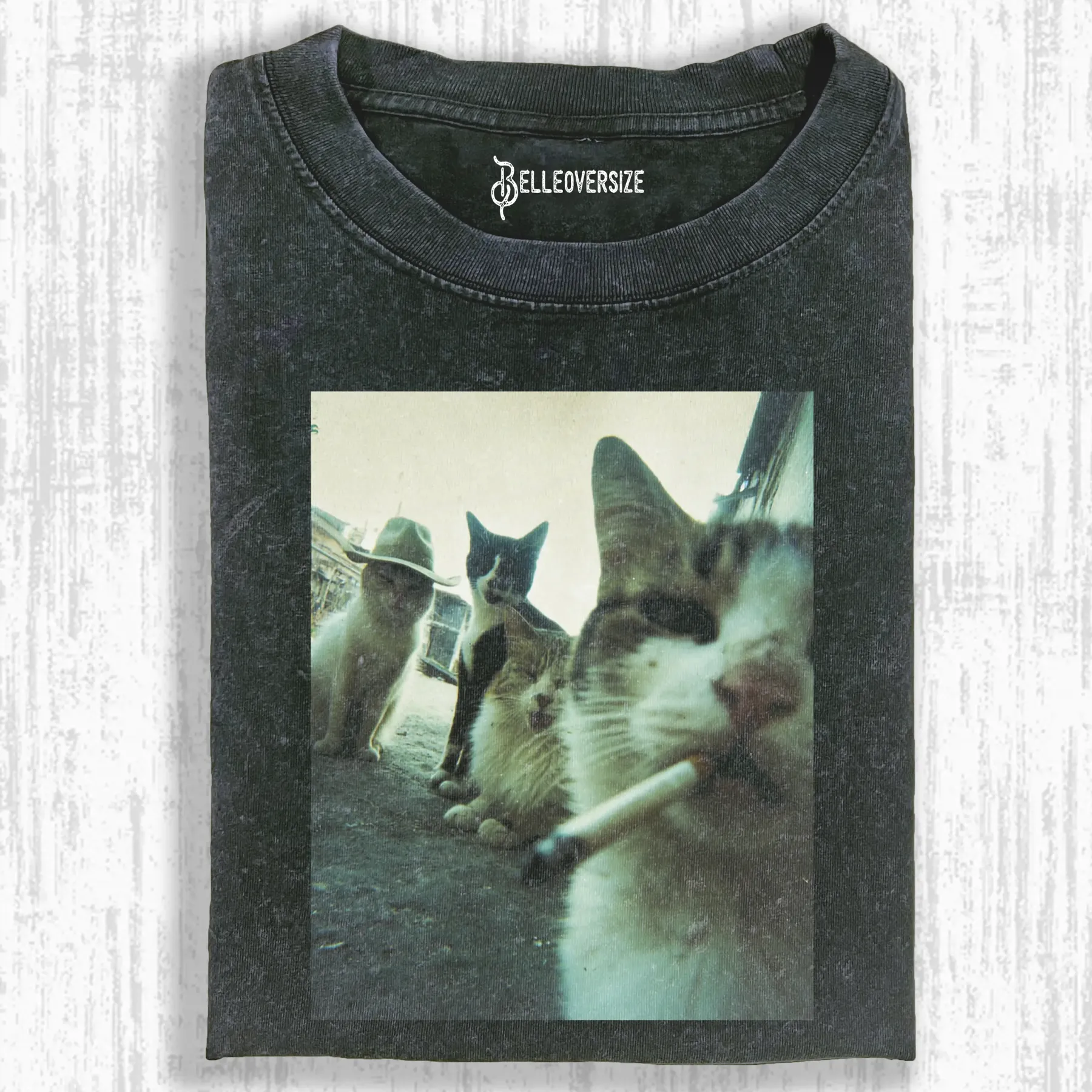 SMOKING CAT T-SHIRT