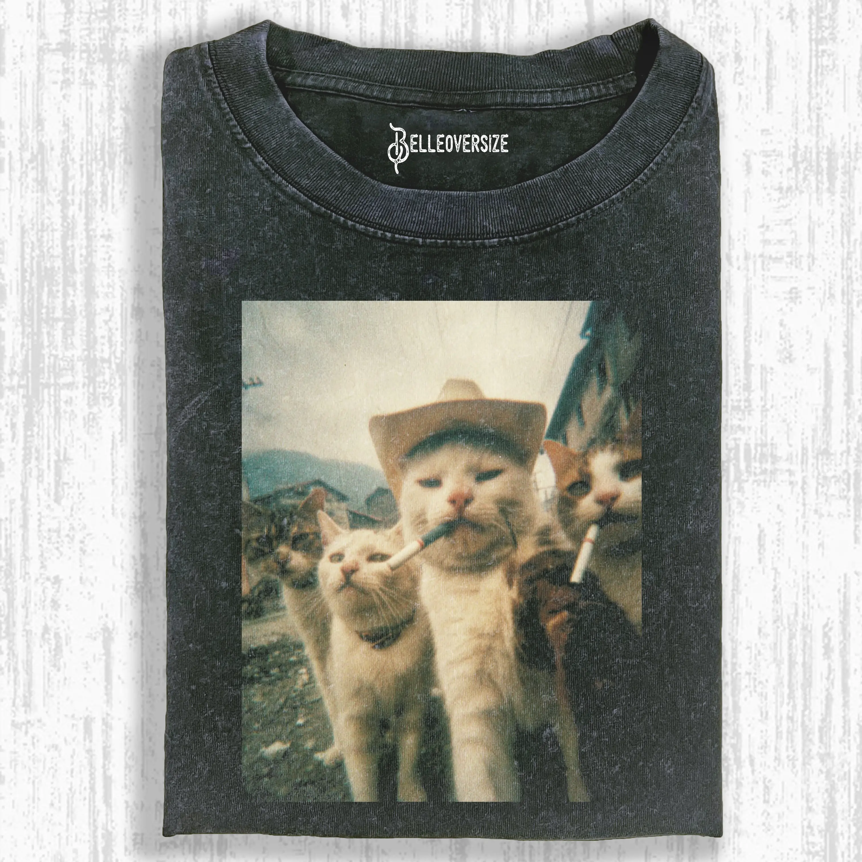 SMOKING CAT T-SHIRT