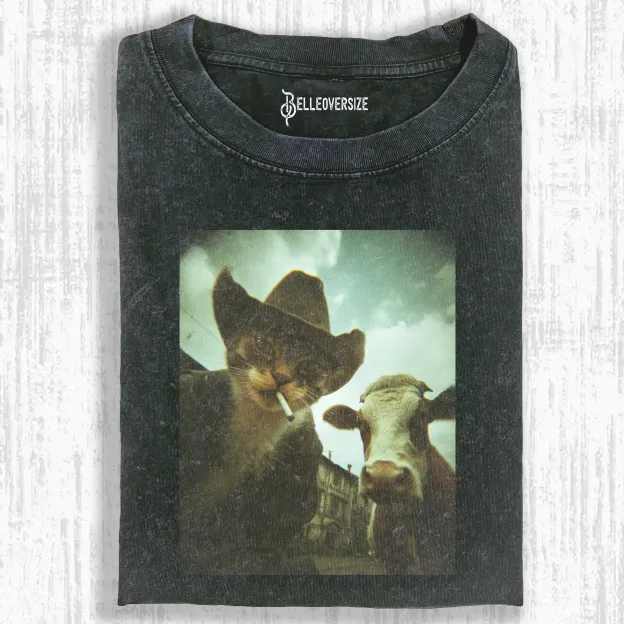 SMOKING CAT T-SHIRT