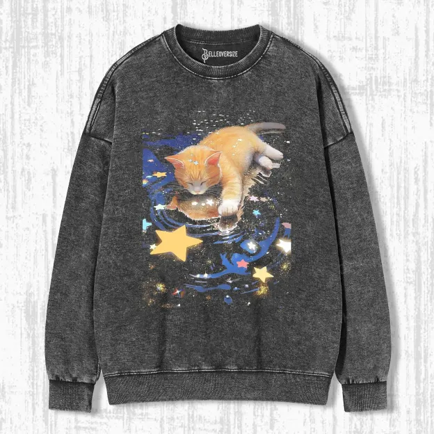 SPARKLING CAT SWEATSHIRTS