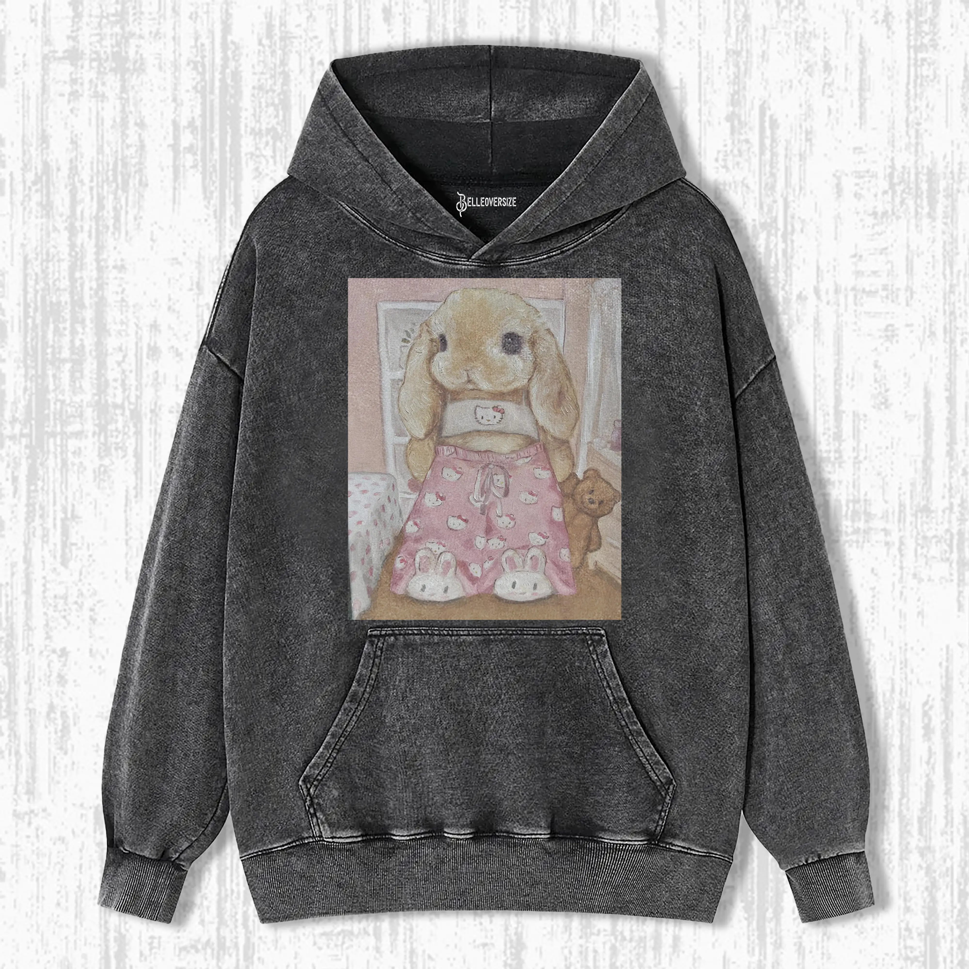 STAY-AT-HOME RABBITS HOODIE