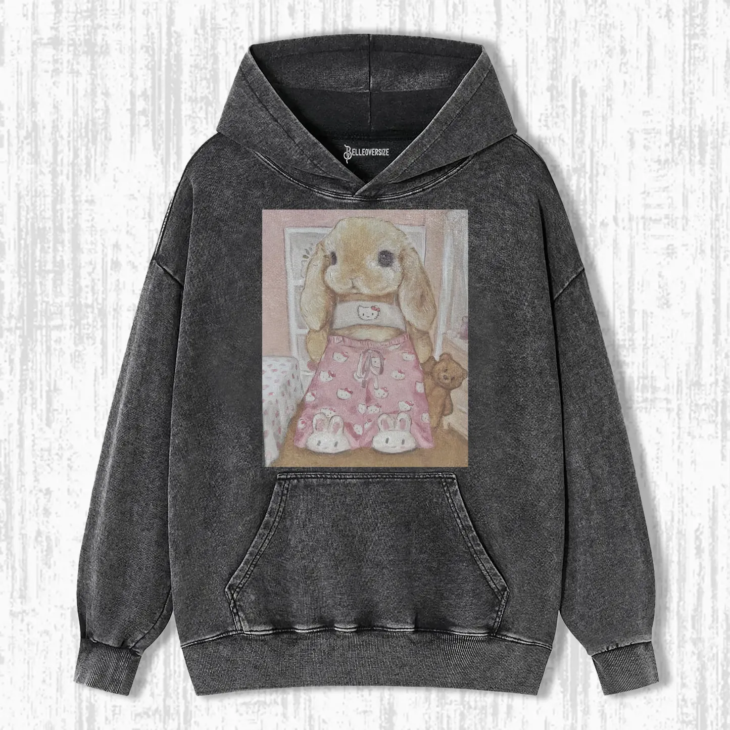 STAY-AT-HOME RABBITS HOODIE
