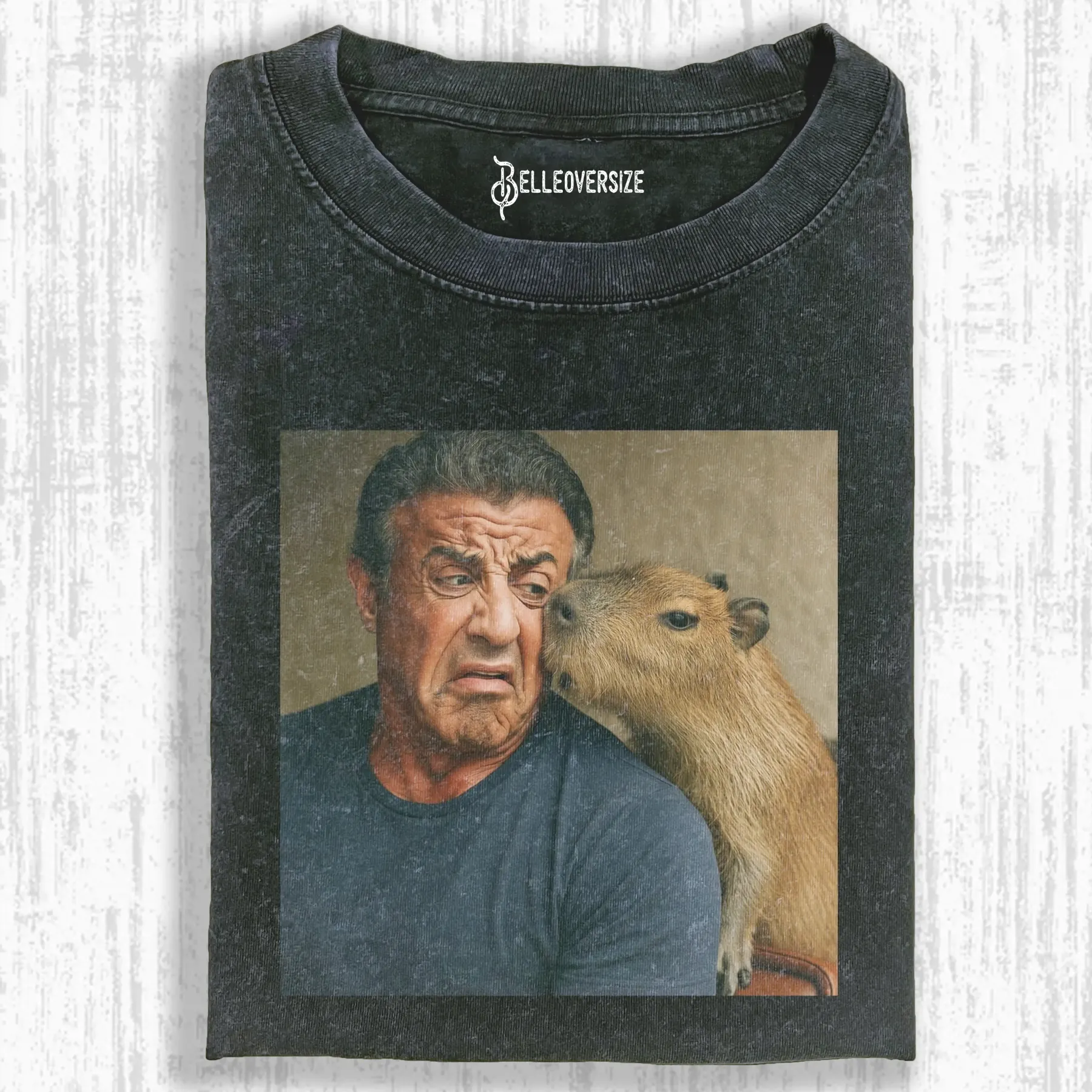 SYLVESTER STALLONE & CAPYBARA T-SHIRT