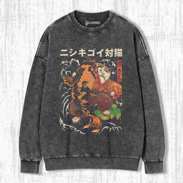 THE CAT AND THE KOI SWEATSHIRTS