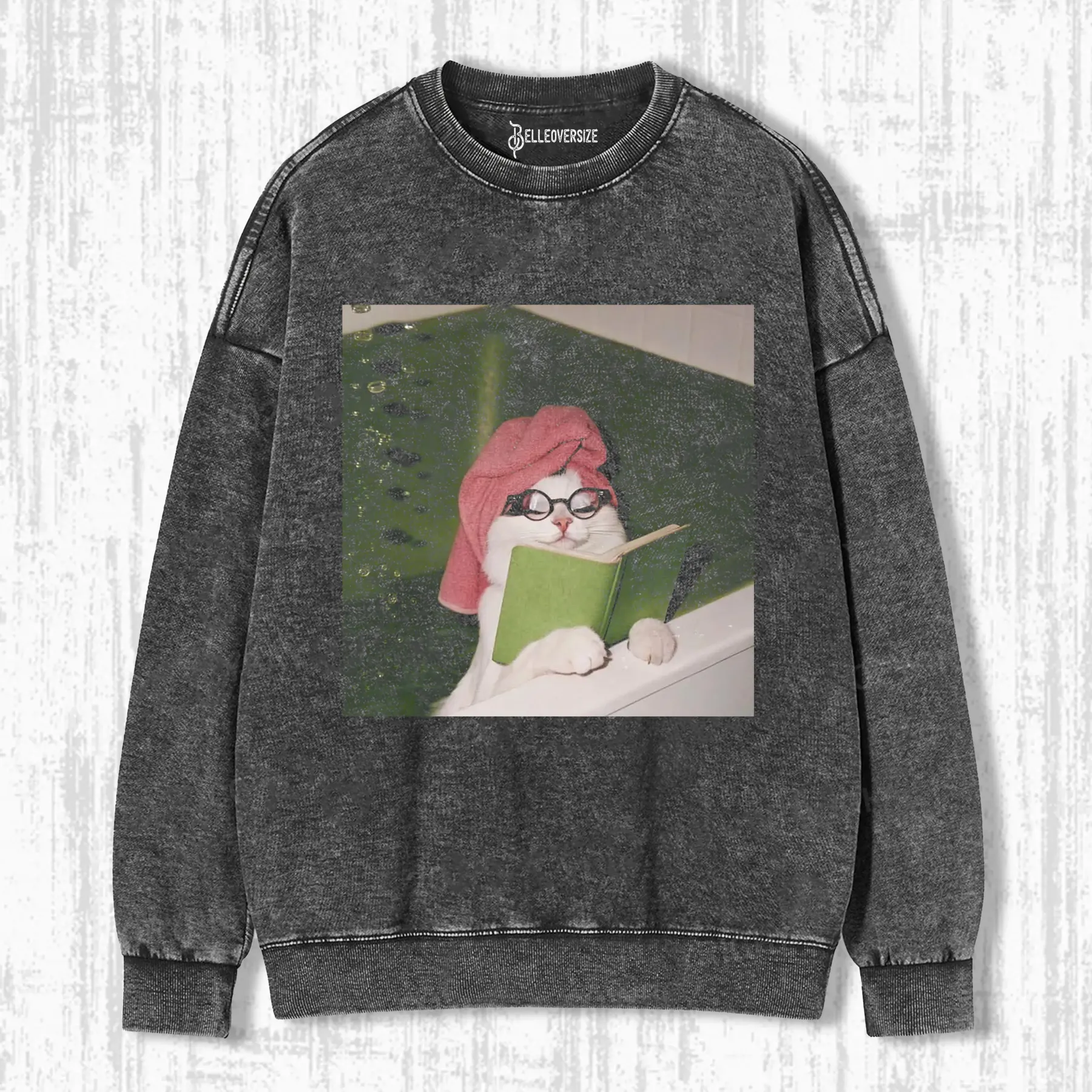 THE CAT WHO STUDIED HARD SWEATSHIRTS