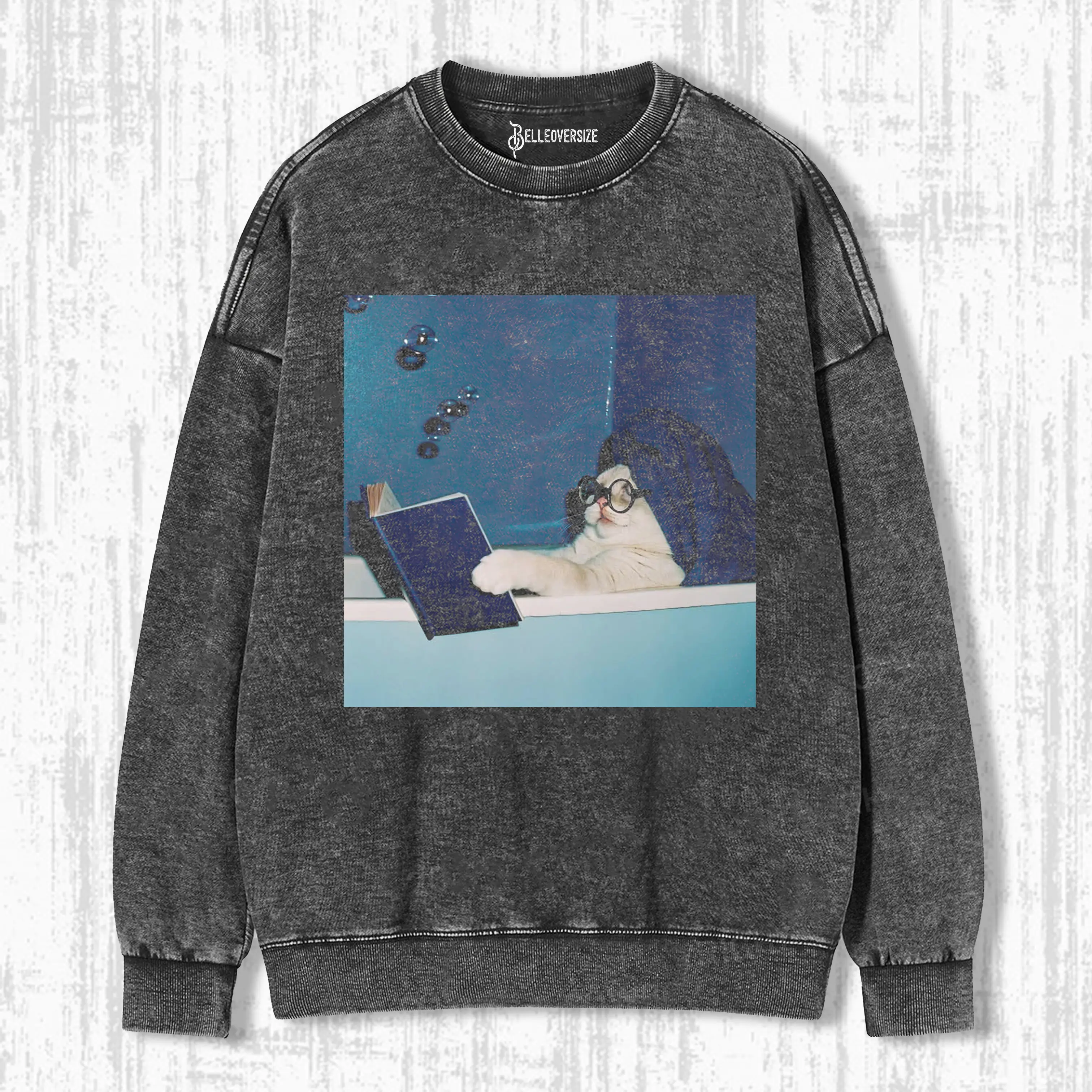 THE CAT WHO STUDIED HARD SWEATSHIRTS