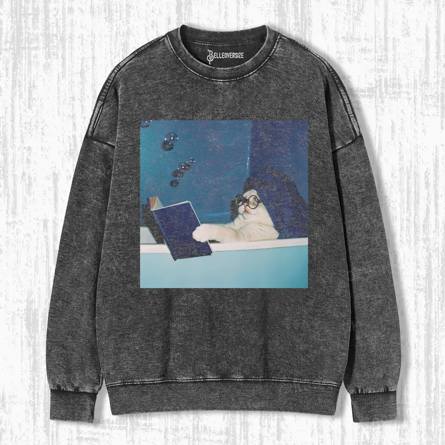 THE CAT WHO STUDIED HARD SWEATSHIRTS