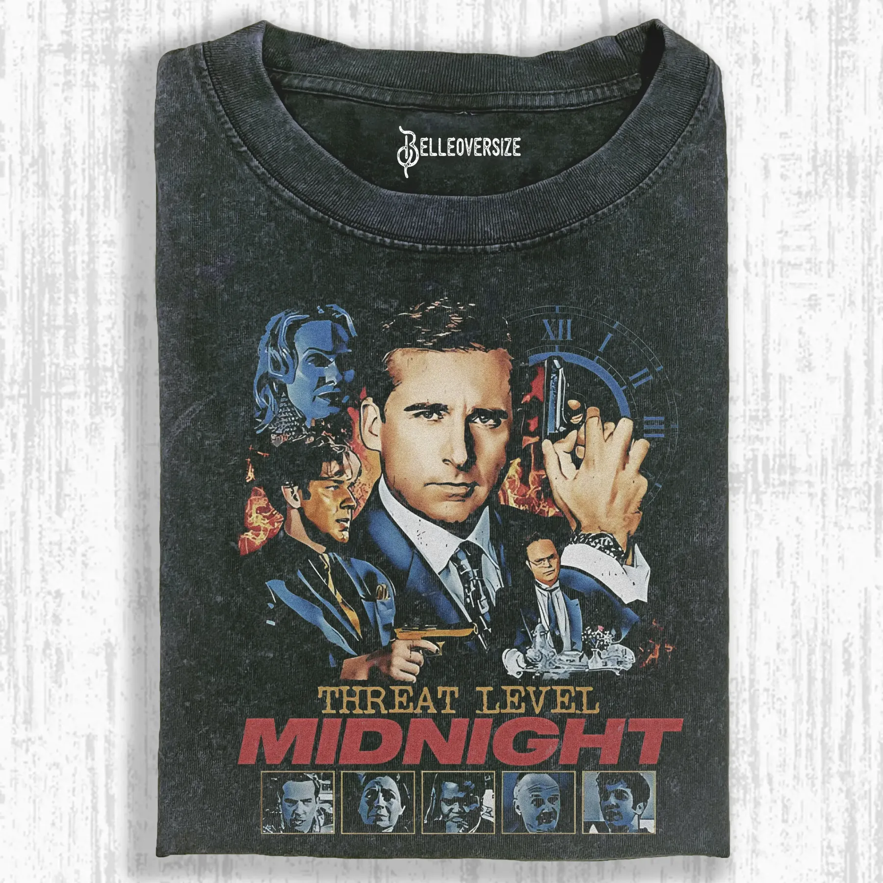 THE OFFICE THREAT LEVEL MIDNIGHT T-SHIRT