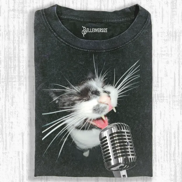 THE SINGING CAT  T-SHIRT