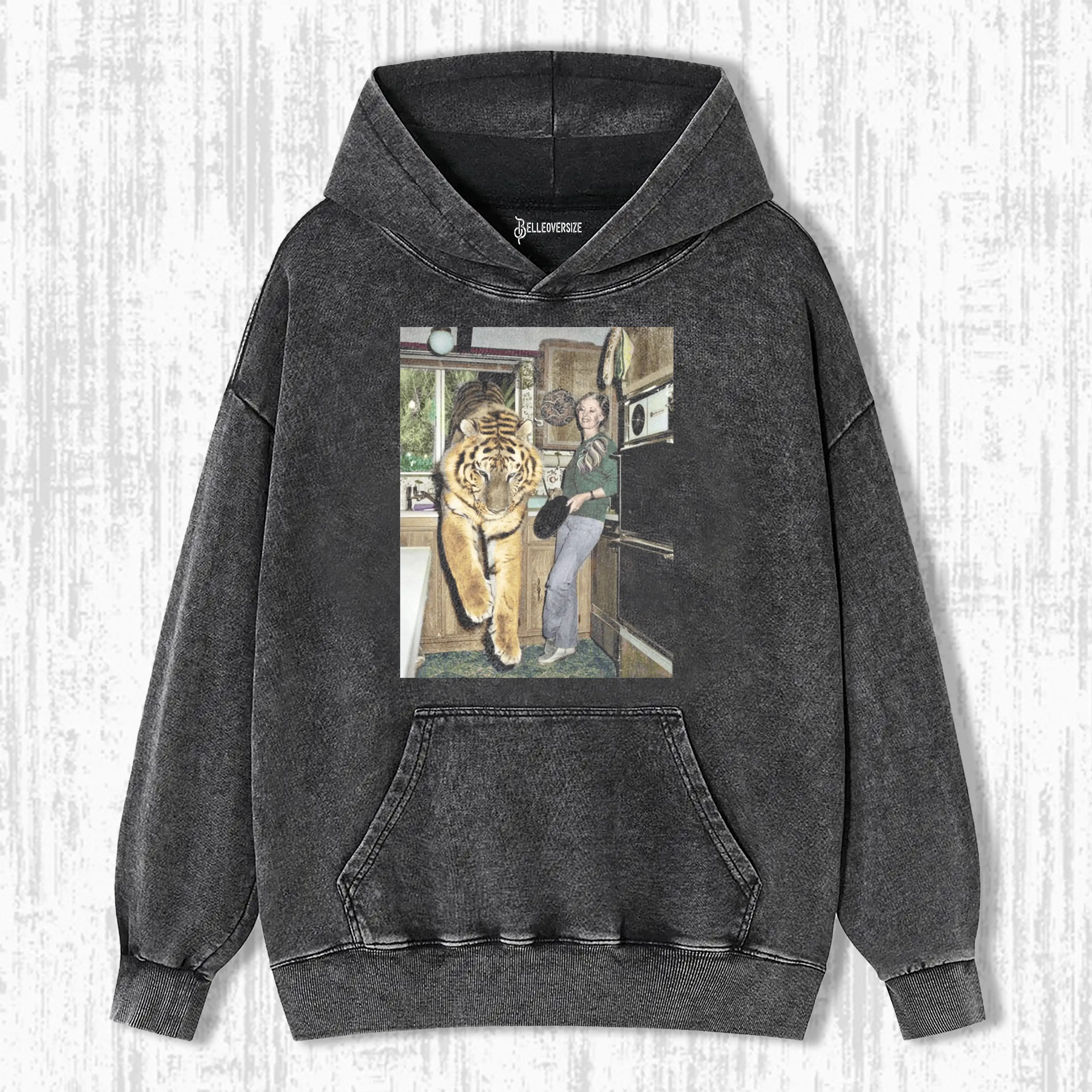 TIPPI HEDREN AND HER PET TIGER HOODIE