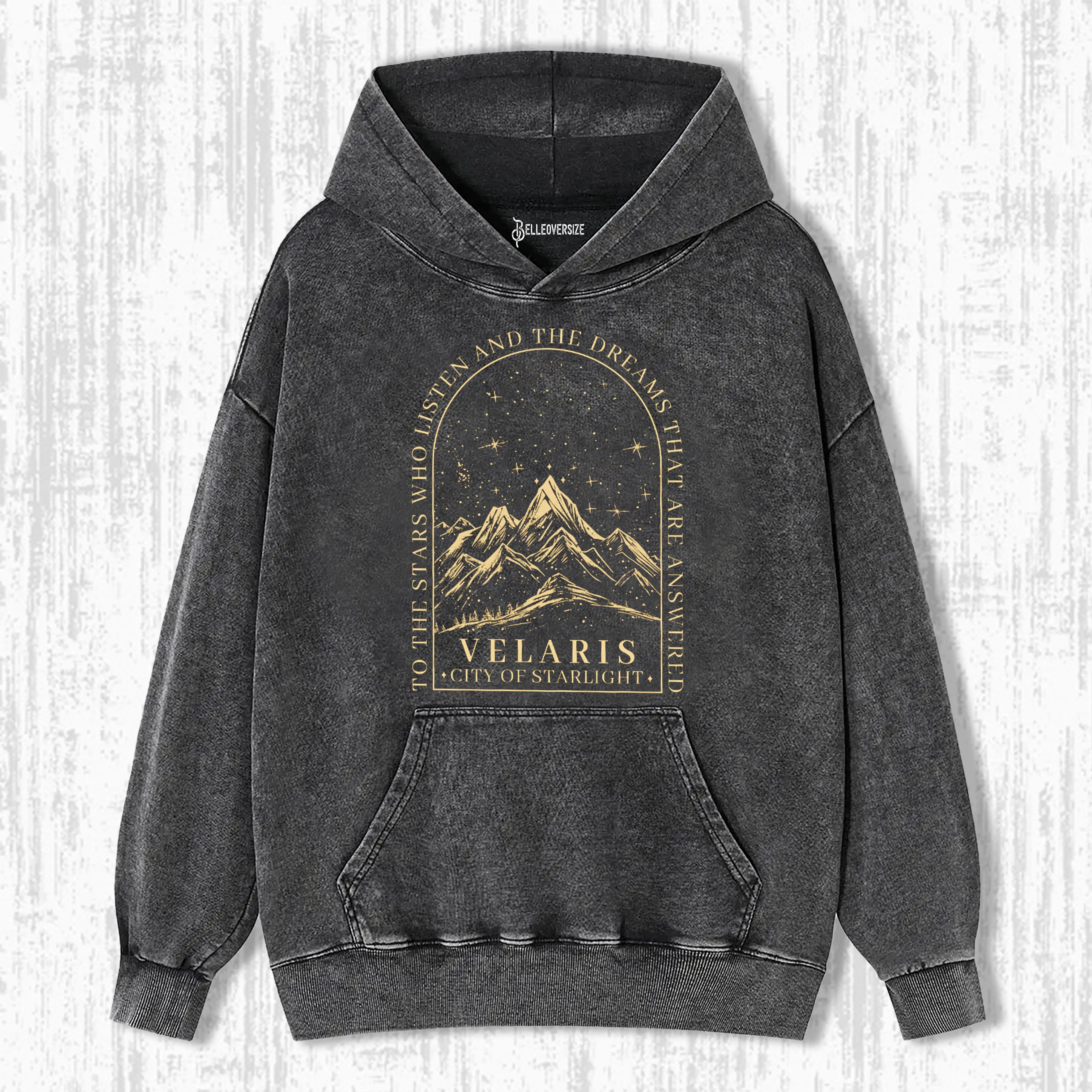 TO THE STARS WHO LISTEN AND THE DREAMS THAT ARE ANSWER HOODIE