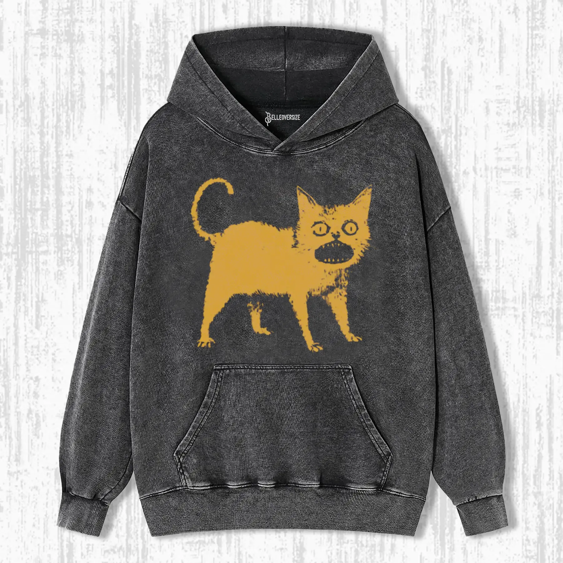TOKYOCANVAS HORRIBLE JAPANESE CAT CLASSI HOODIE