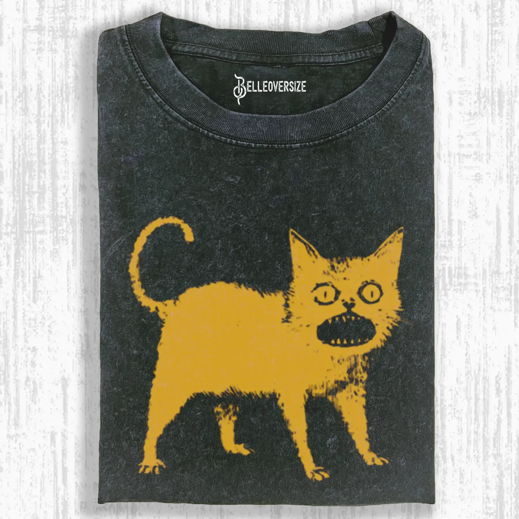 TOKYOCANVAS HORRIBLE JAPANESE CAT CLASSI T-SHIRT