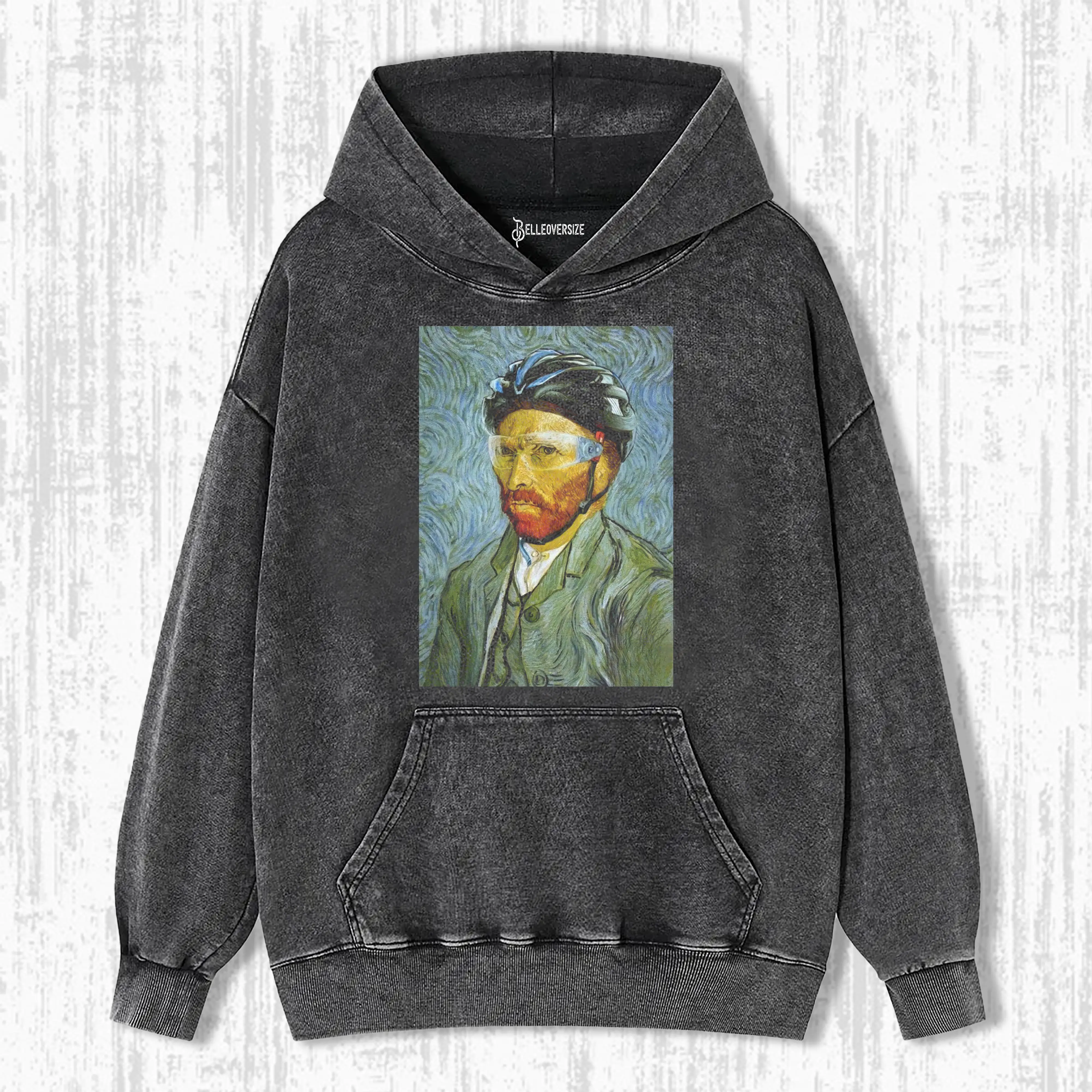 VAN GOGH ON A BICYCLE HOODIE