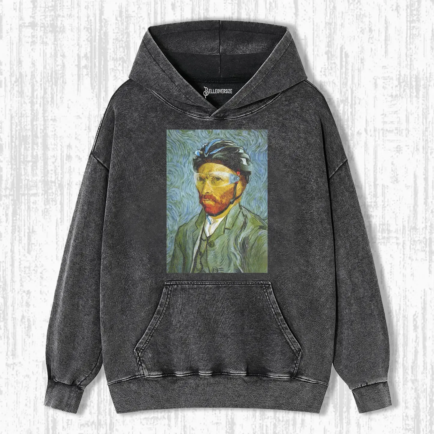 VAN GOGH ON A BICYCLE HOODIE