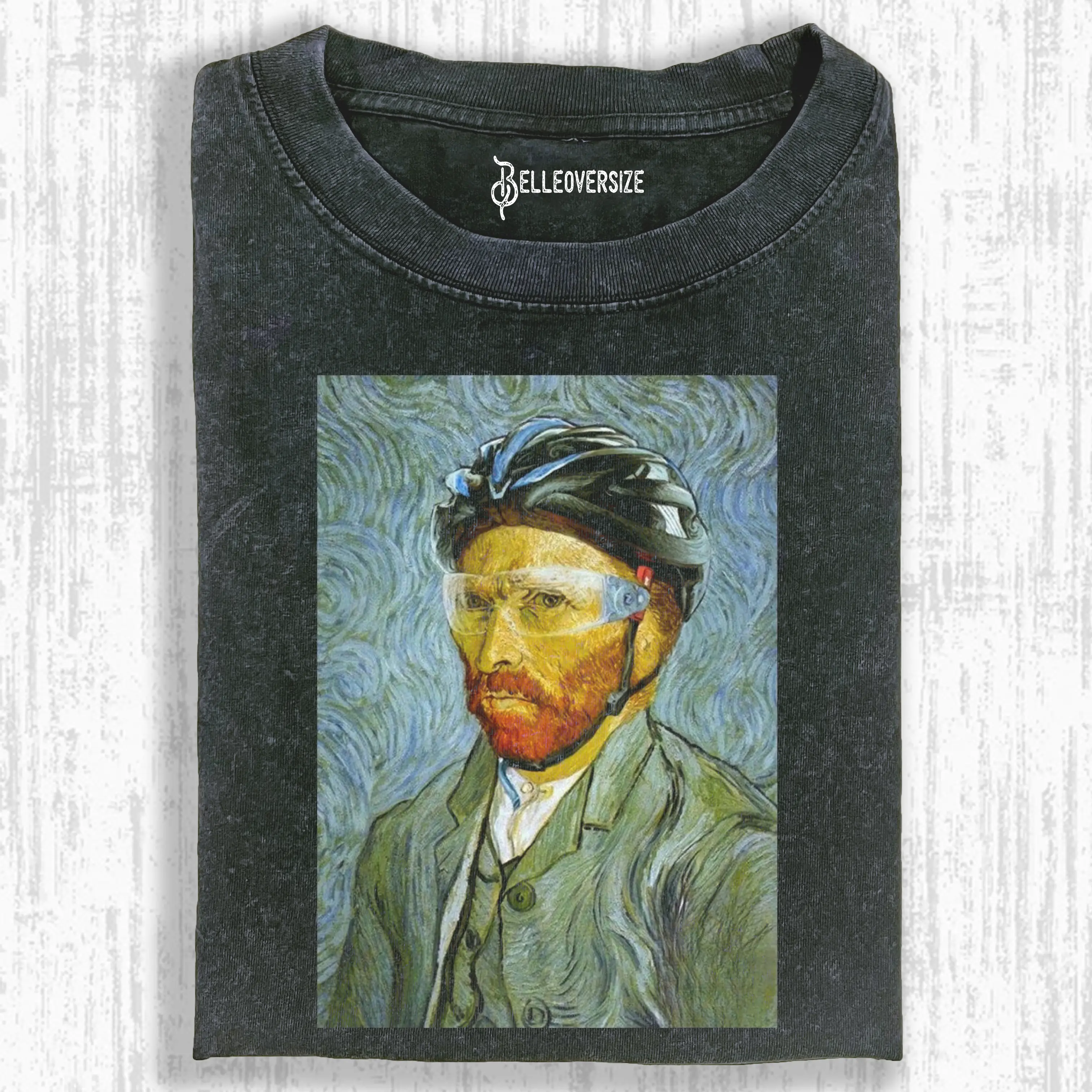 VAN GOGH ON A BICYCLE T-SHIRT