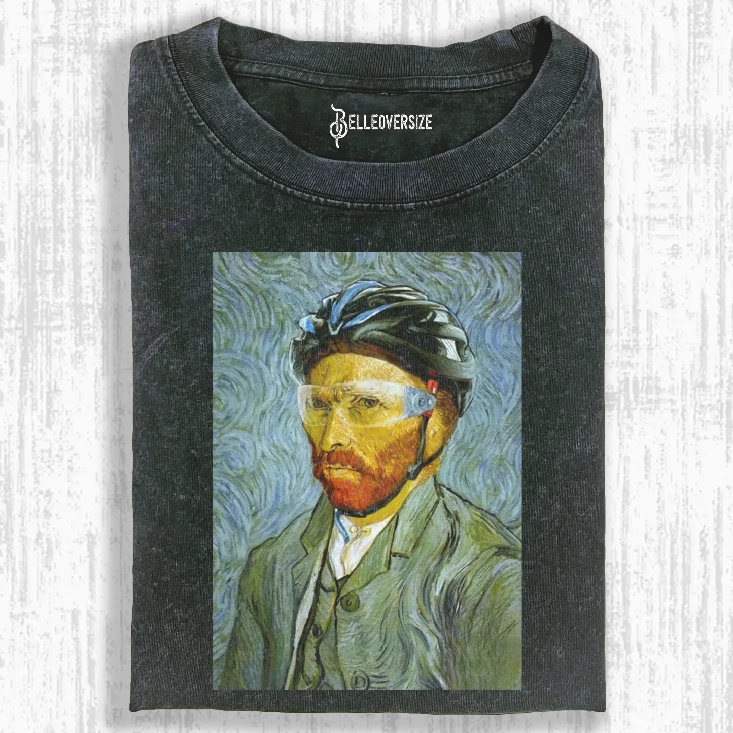 VAN GOGH ON A BICYCLE T-SHIRT
