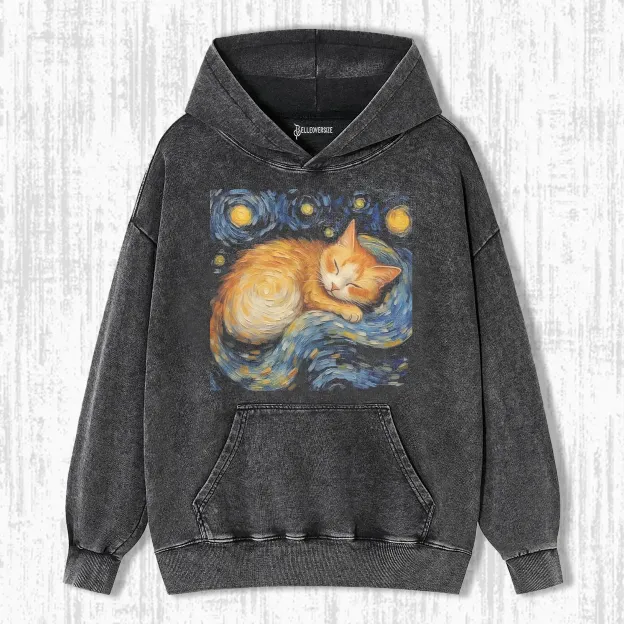 VAN GOGH'S CAT HOODIE