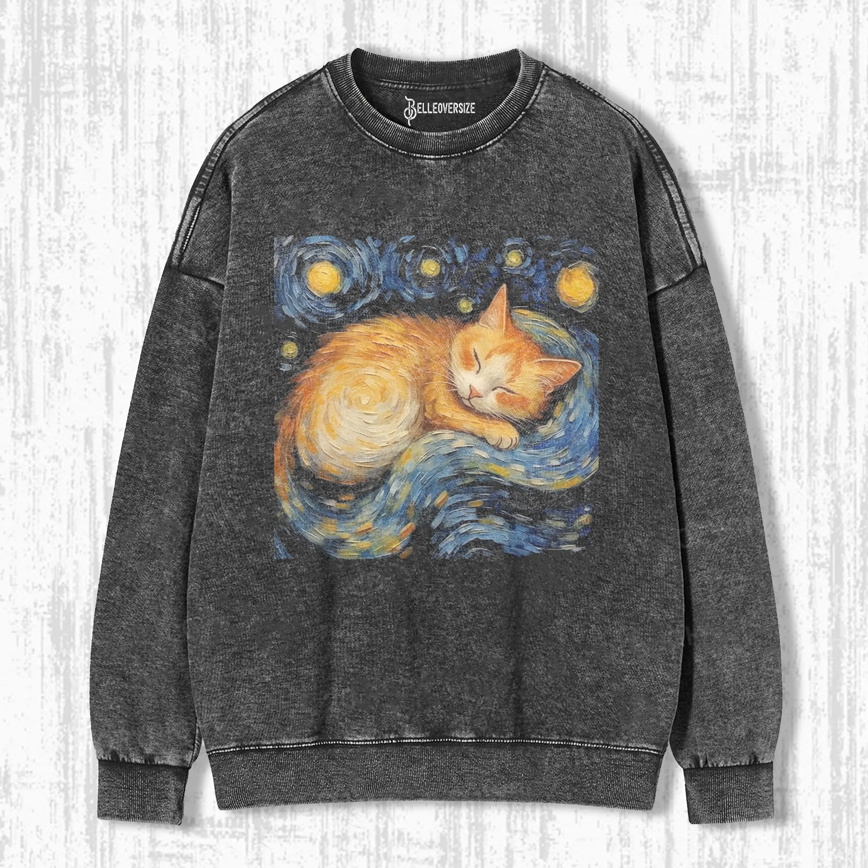 VAN GOGH'S CAT SWEATSHIRTS
