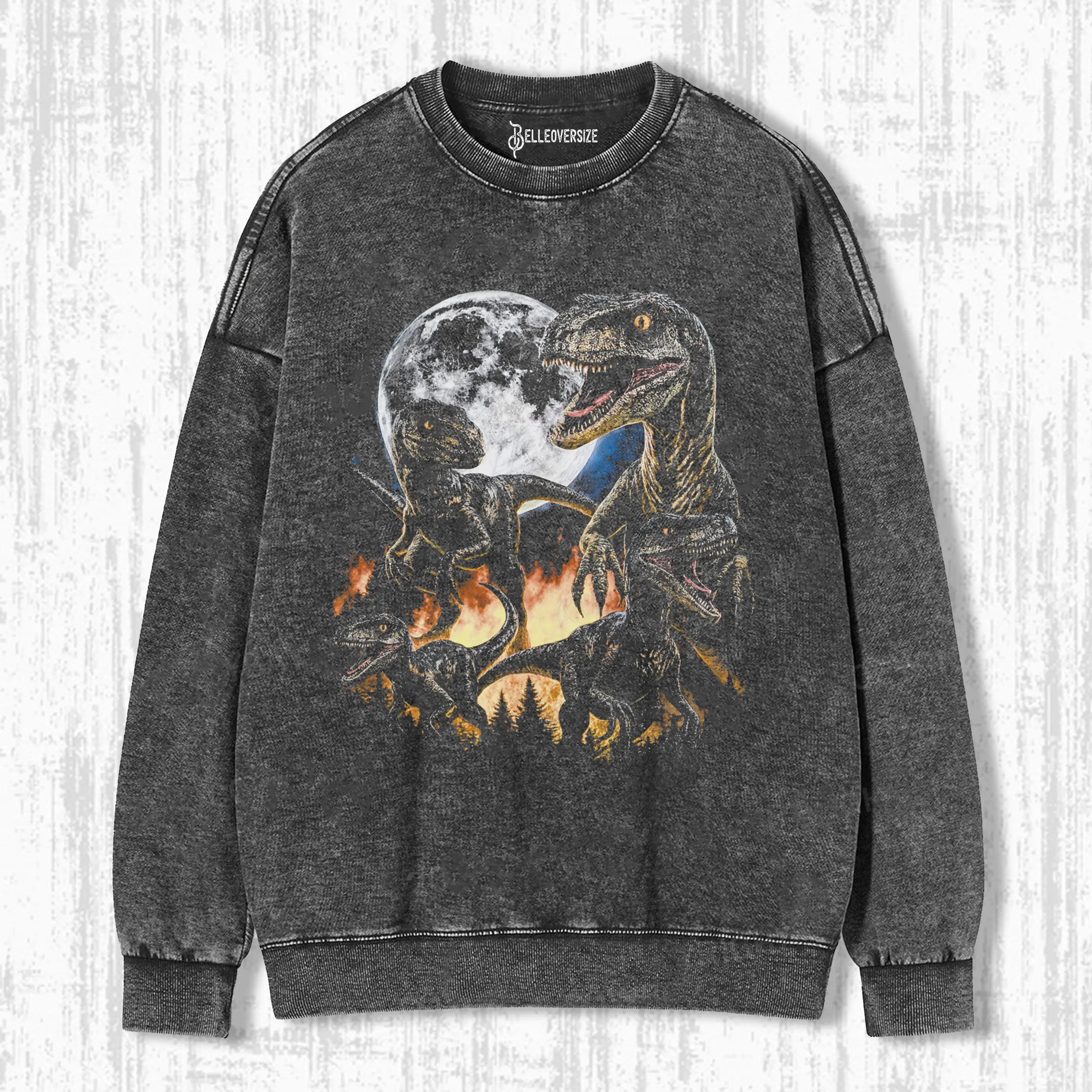 VELOCIRAPTOR DINOSAUR VINTAGE 90S SWEATSHIRTS
