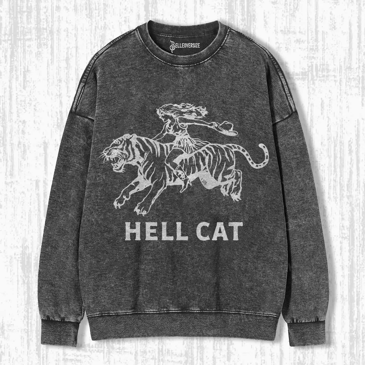 VINTAGE COWGIRL HELL CAT SWEATSHIRTS