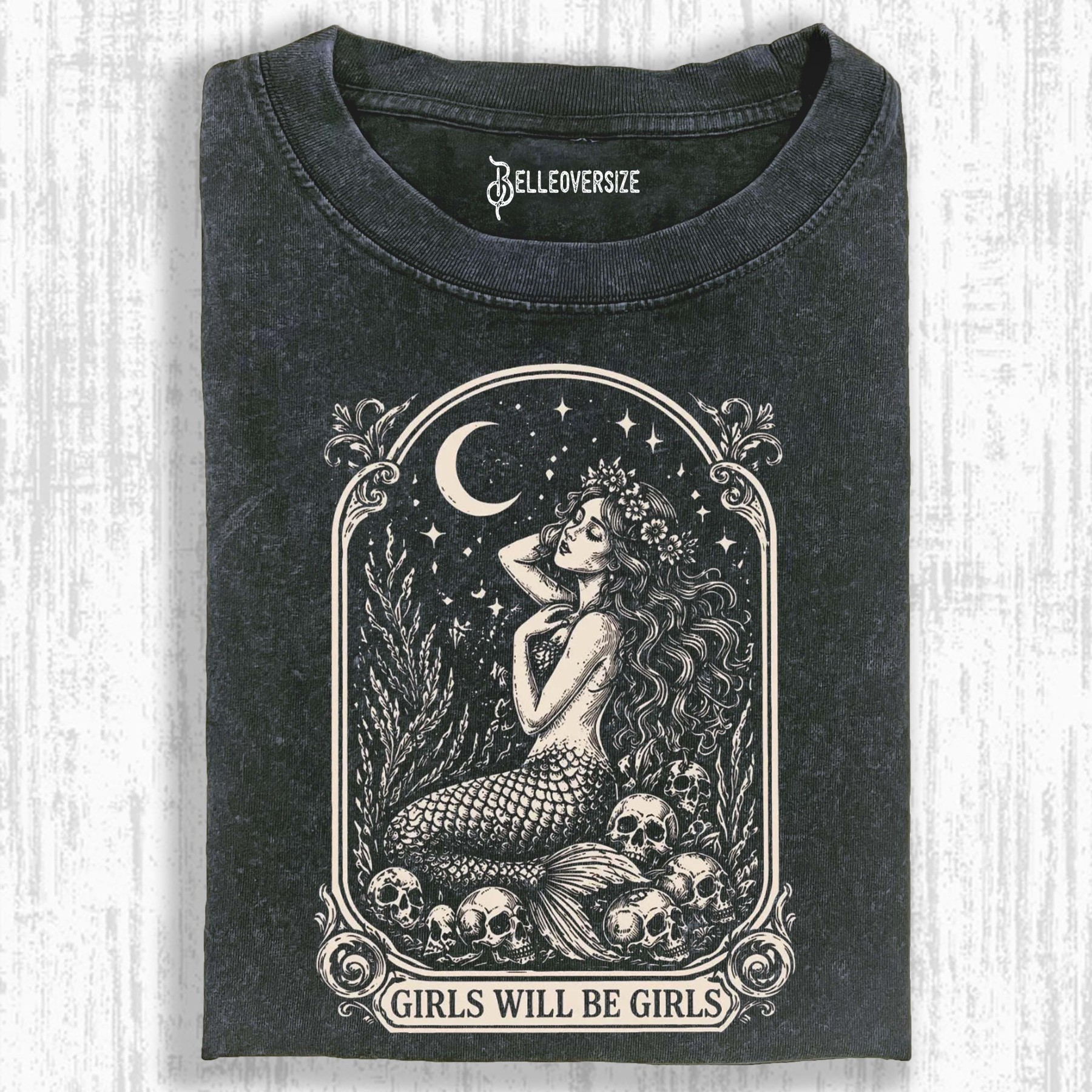 VINTAGE MERMAID SIREN T-SHIRT