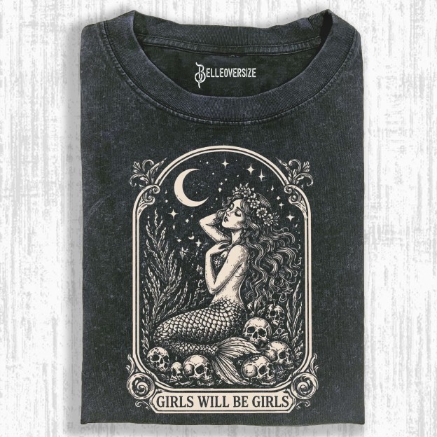 VINTAGE MERMAID SIREN T-SHIRT