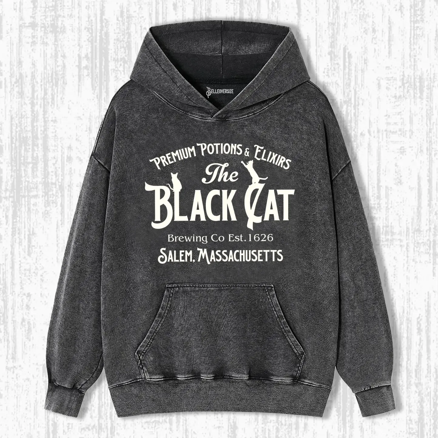 VINTAGE SALEM BLACK CAT HOODIE