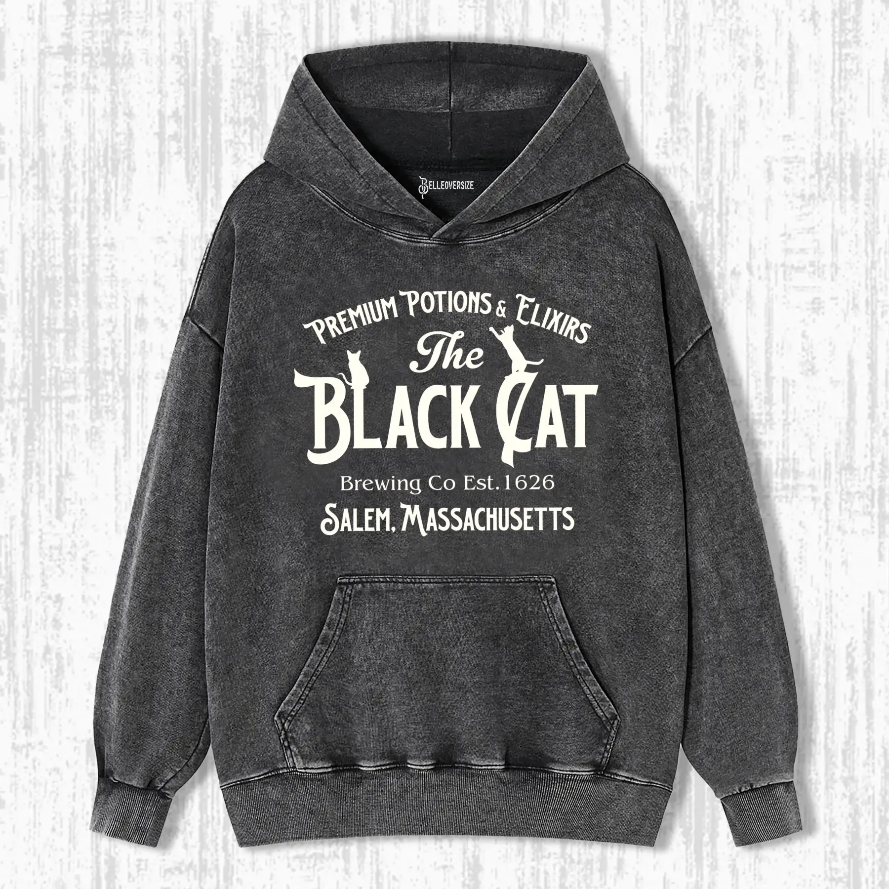 VINTAGE SALEM BLACK CAT HOODIE