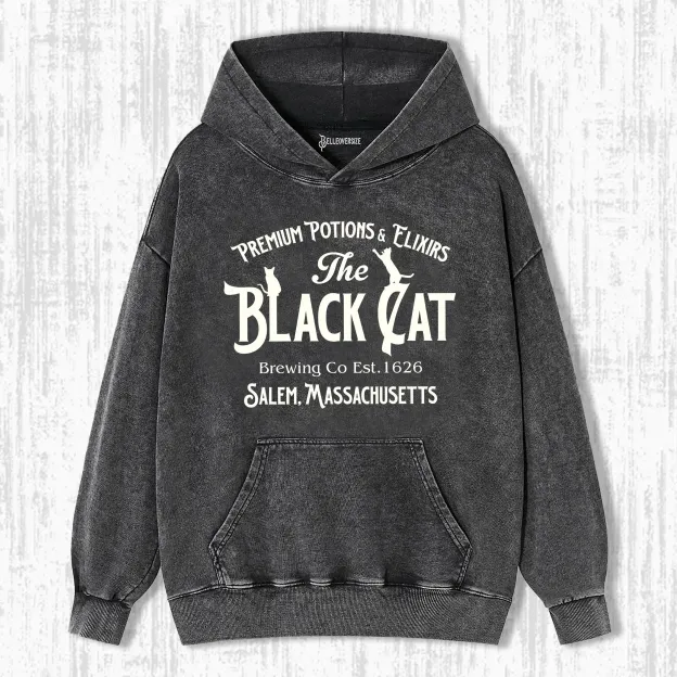 VINTAGE SALEM BLACK CAT HOODIE