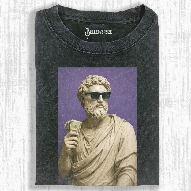 VINTAGE SCULPTURE RICH BOSS T-SHIRT