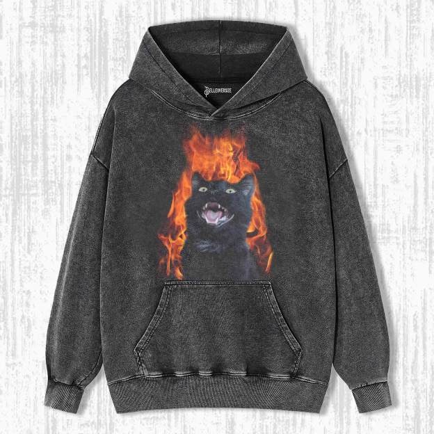 WACKY CAT  HOODIE 