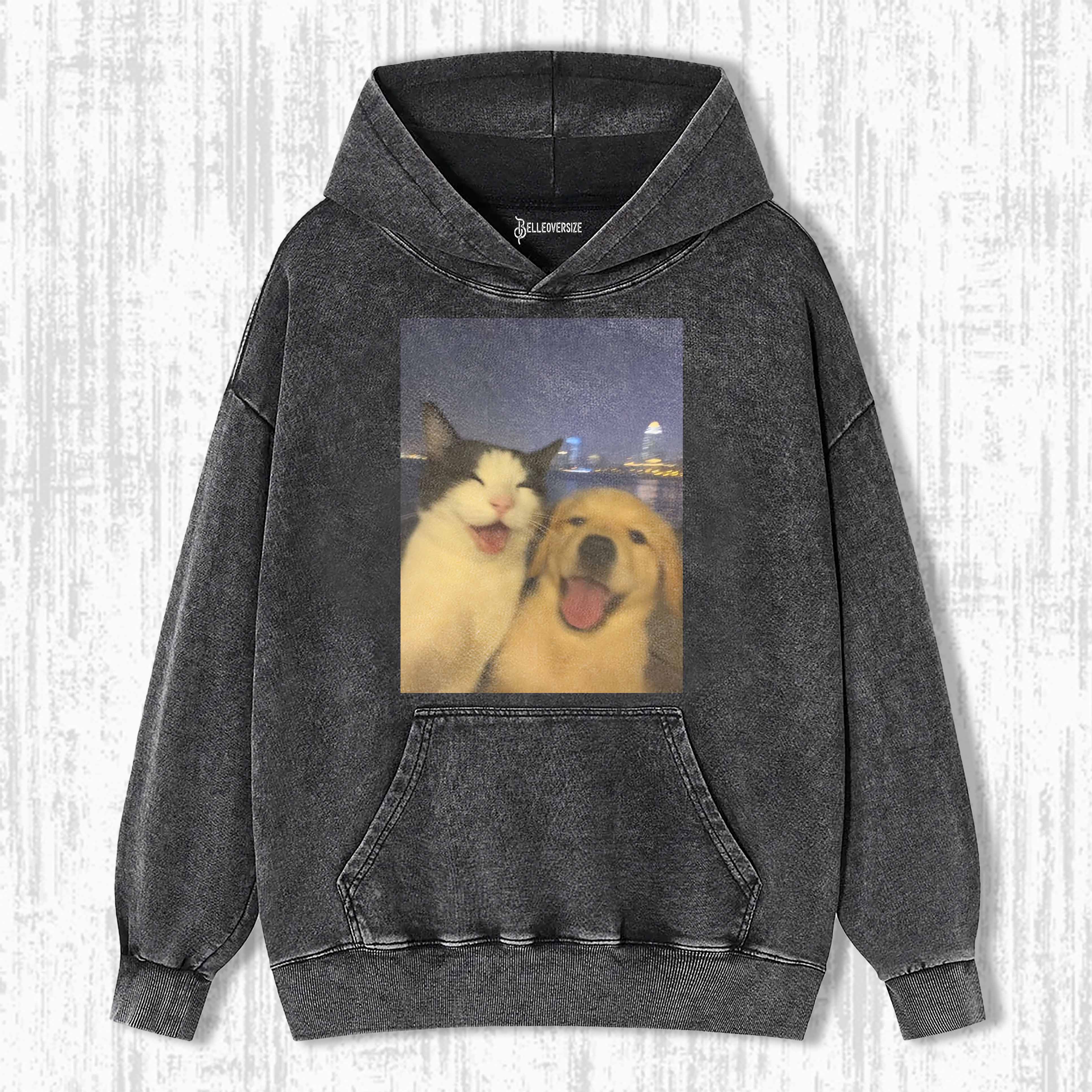 WACKY CAT & DOG HOODIE