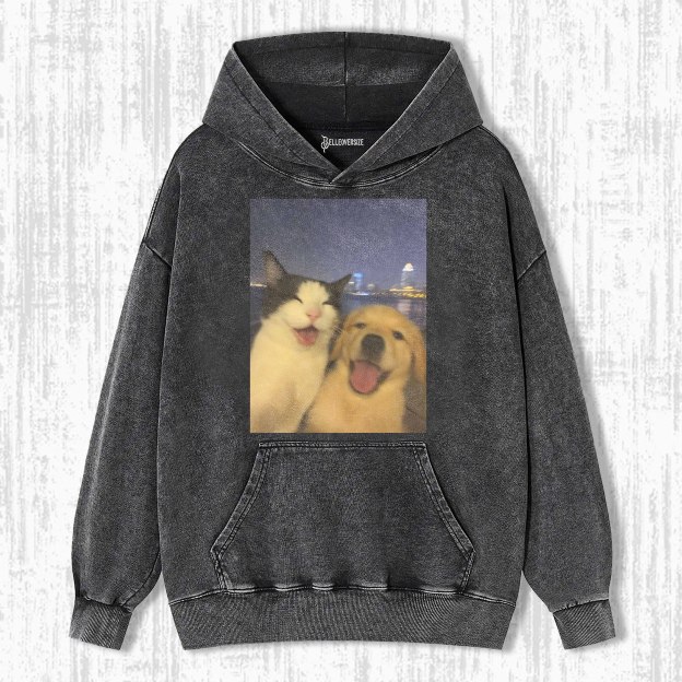 WACKY CAT & DOG HOODIE