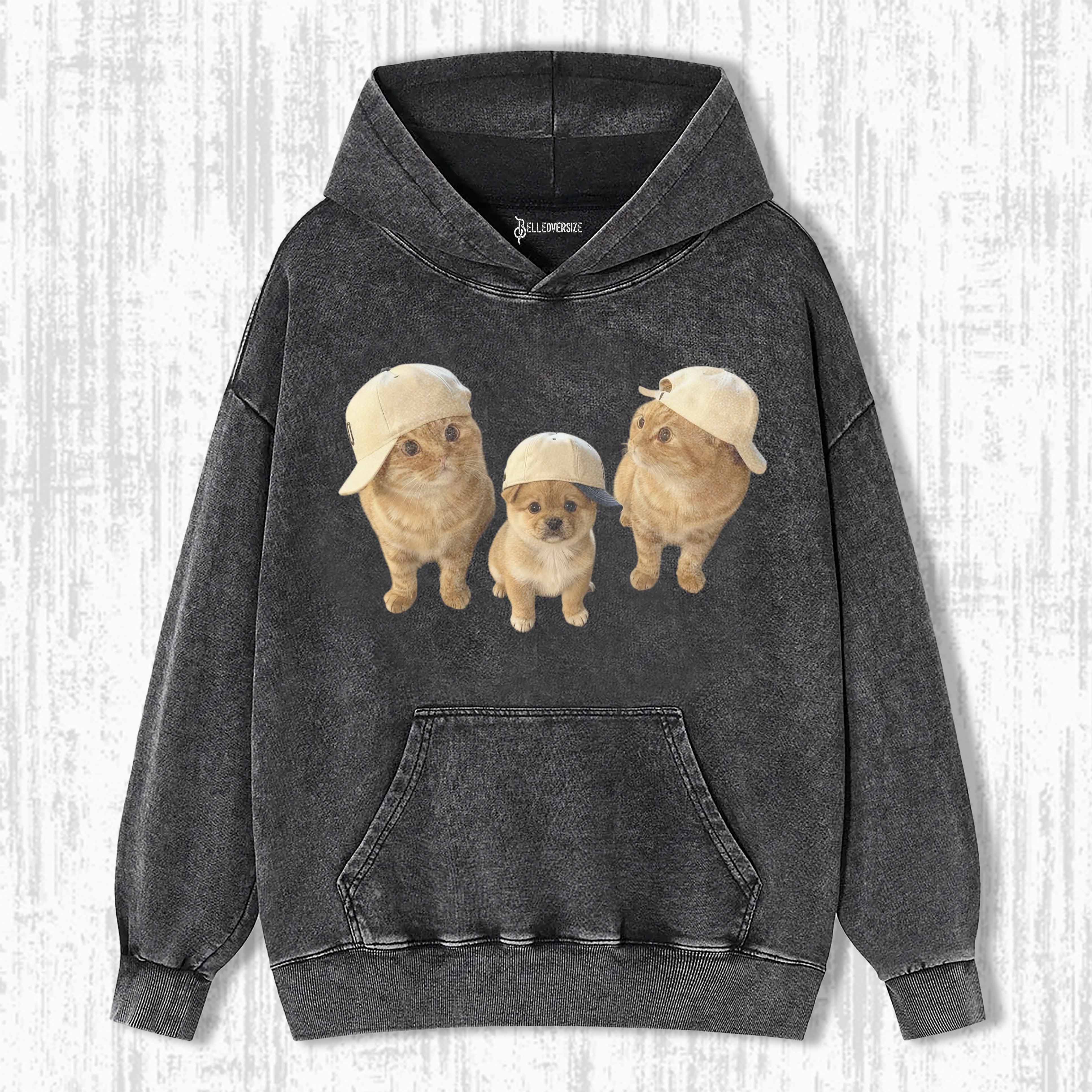 WACKY CAT & DOG HOODIE