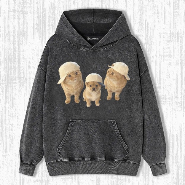 WACKY CAT & DOG HOODIE