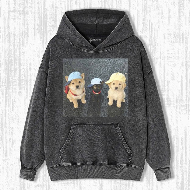 WACKY CAT & DOG HOODIE
