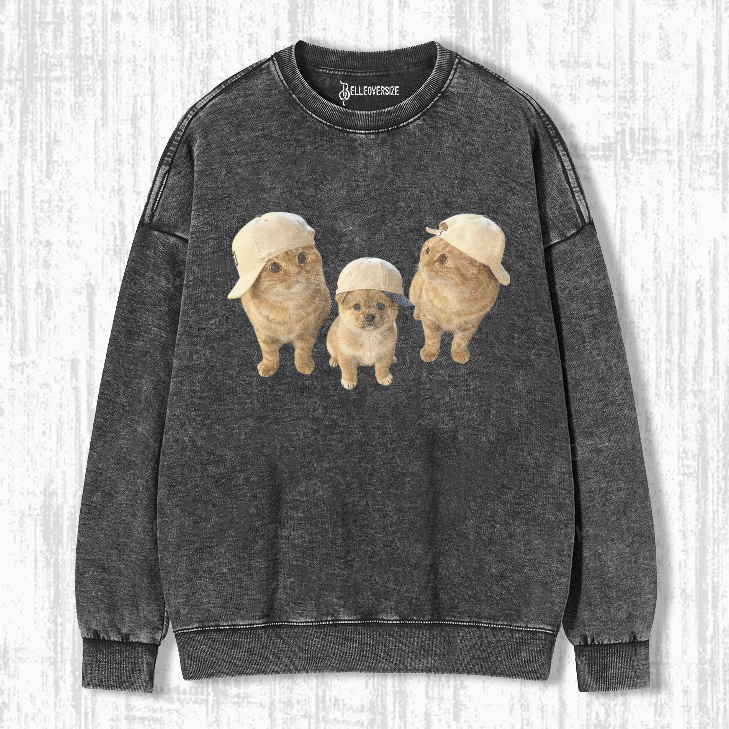 WACKY CAT & DOG SWEATSHIRTS