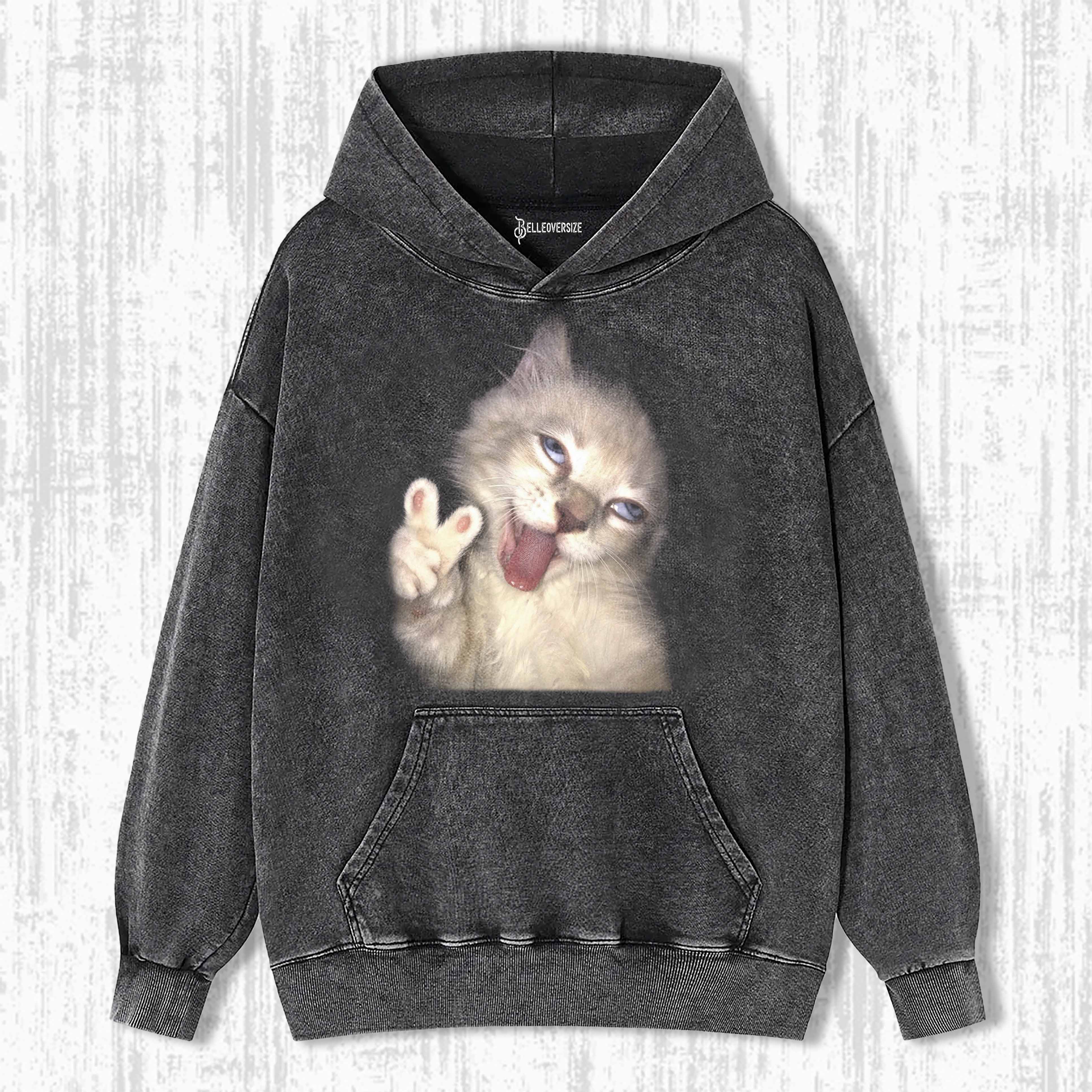WACKY CAT HOODIE