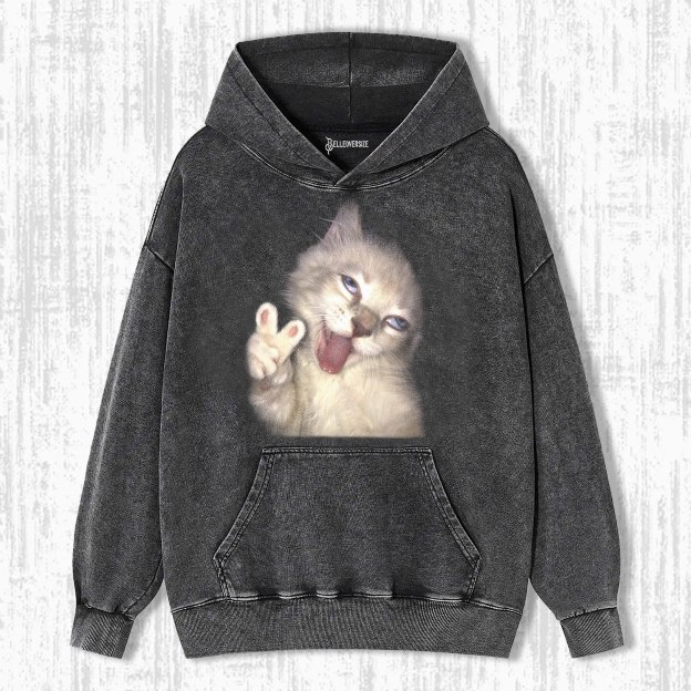 WACKY CAT HOODIE