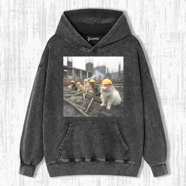 WACKY CAT  HOODIE