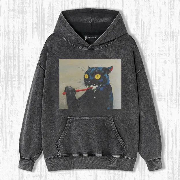 WACKY CAT  HOODIE