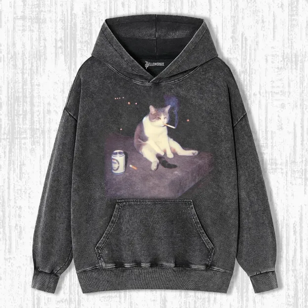WACKY CAT  HOODIE