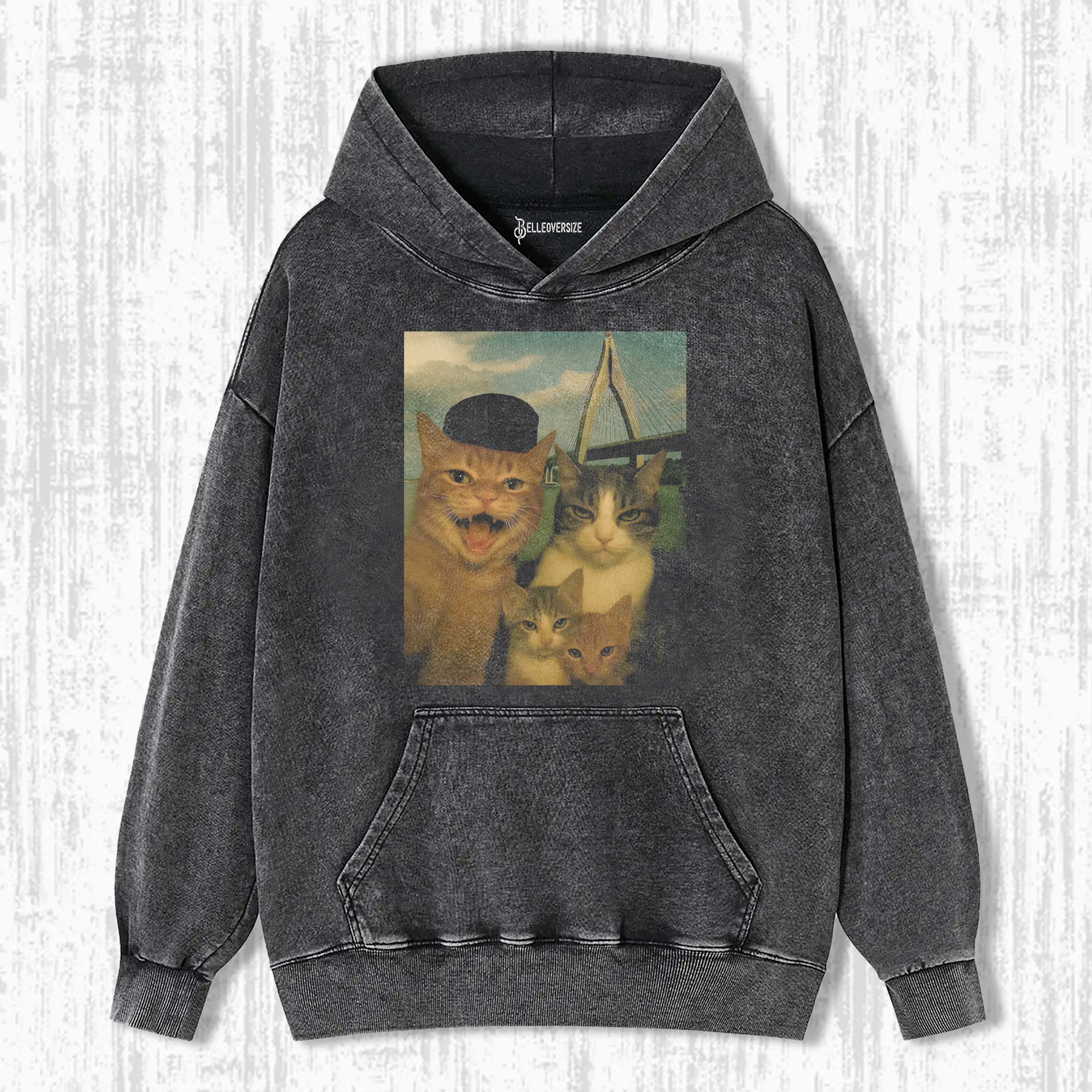WACKY CAT  HOODIE