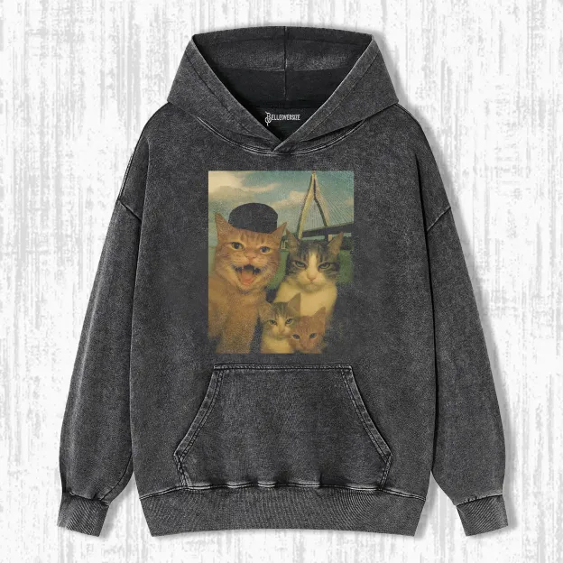 WACKY CAT  HOODIE