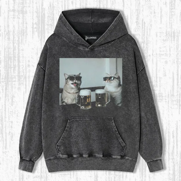 WACKY CAT  HOODIE