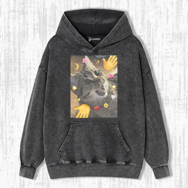 WACKY CAT  HOODIE