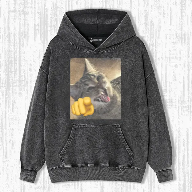 WACKY CAT  HOODIE