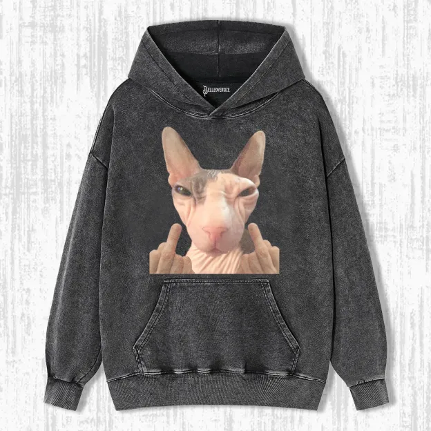 WACKY CAT  HOODIE