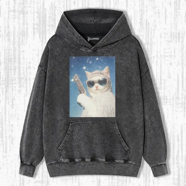 WACKY CAT  HOODIE